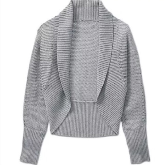 Athleta Sweaters - Athleta Open Knit Cropped Bolero Shrug Cardigan